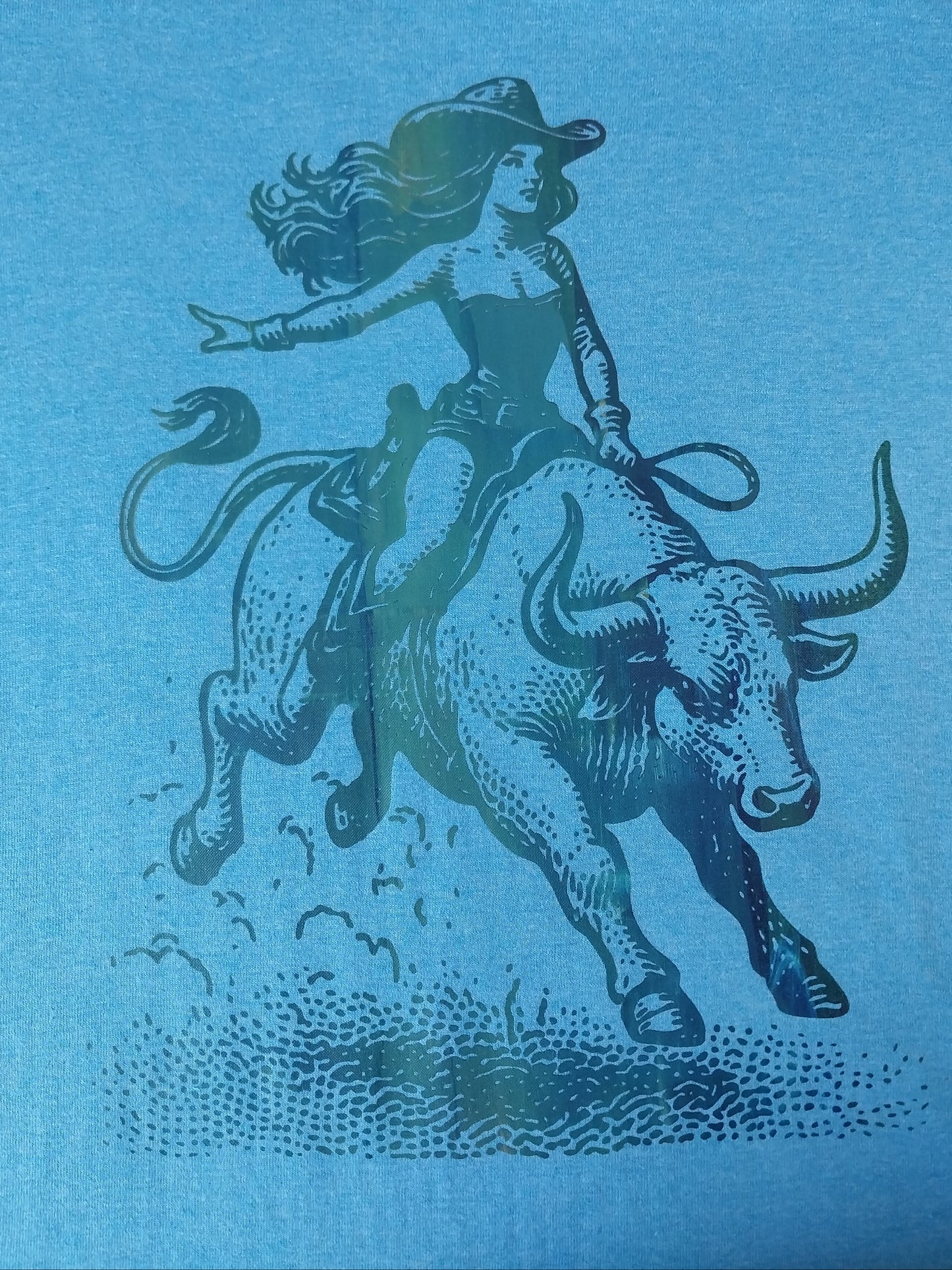 Cowgirl #1 of 1 Blue