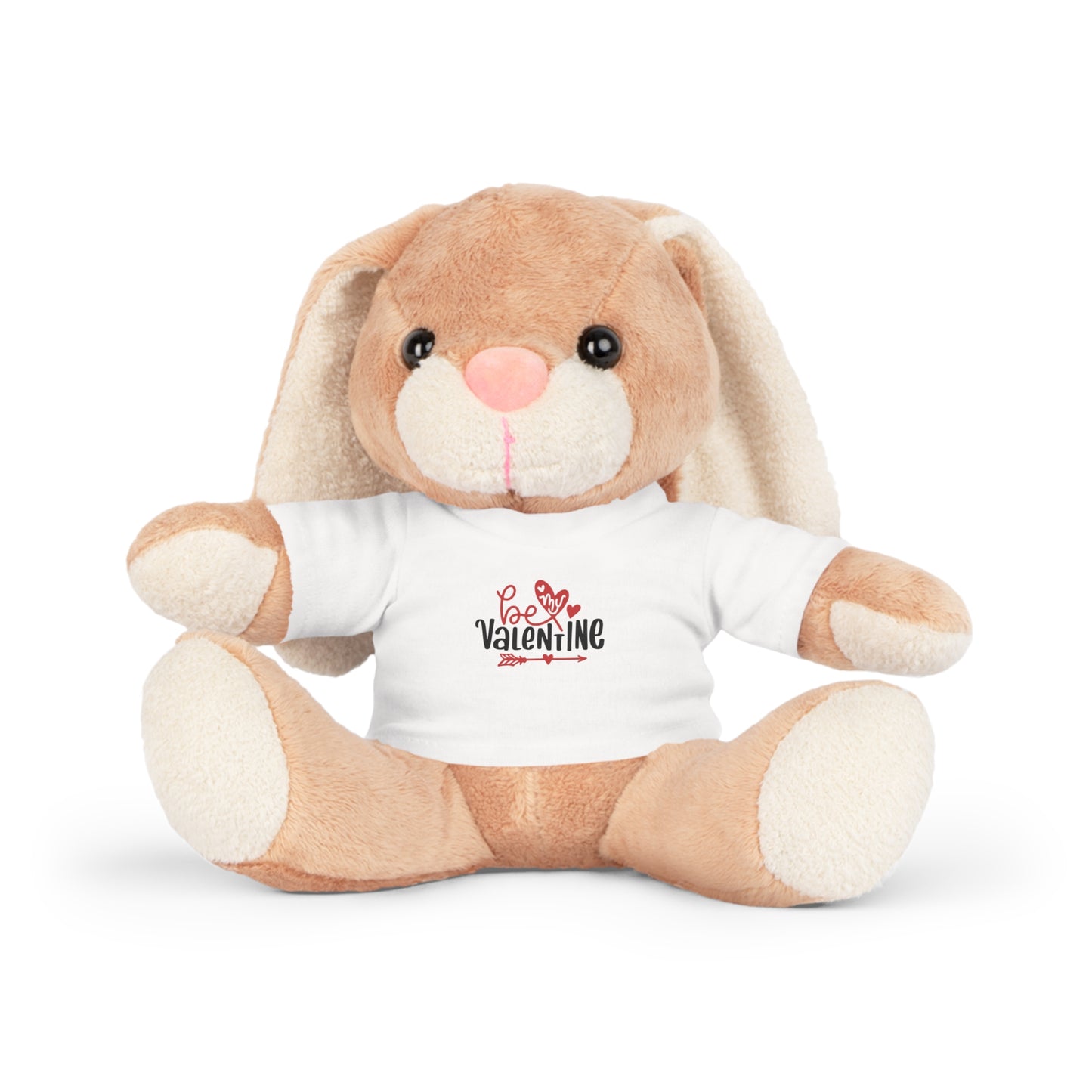 Valentine Teddy Bear Plush with “Be My Valentine” T‑Shirt