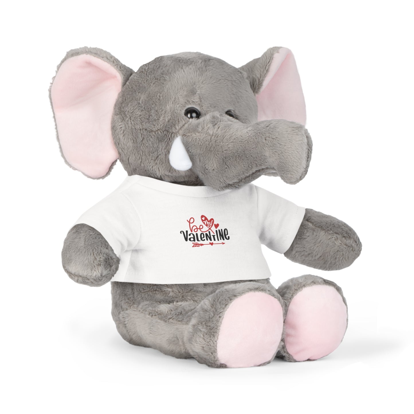 Valentine Teddy Bear Plush with “Be My Valentine” T‑Shirt