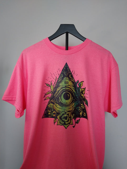 Ghost Hill Studio Large All Seeing Eye Screen-Printed T-shirt