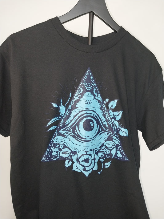 Ghost Hill Studio Medium All Seeing Eye Screen-Printed T-shirt