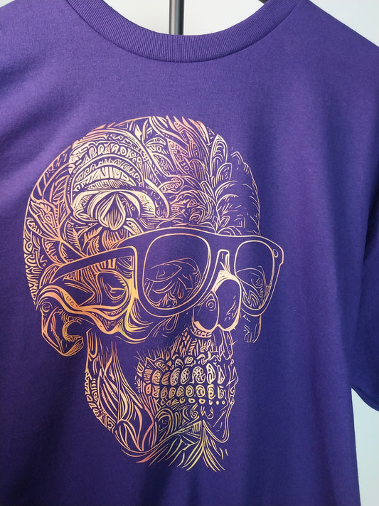 Skull With Shades #1 of 1 Purple