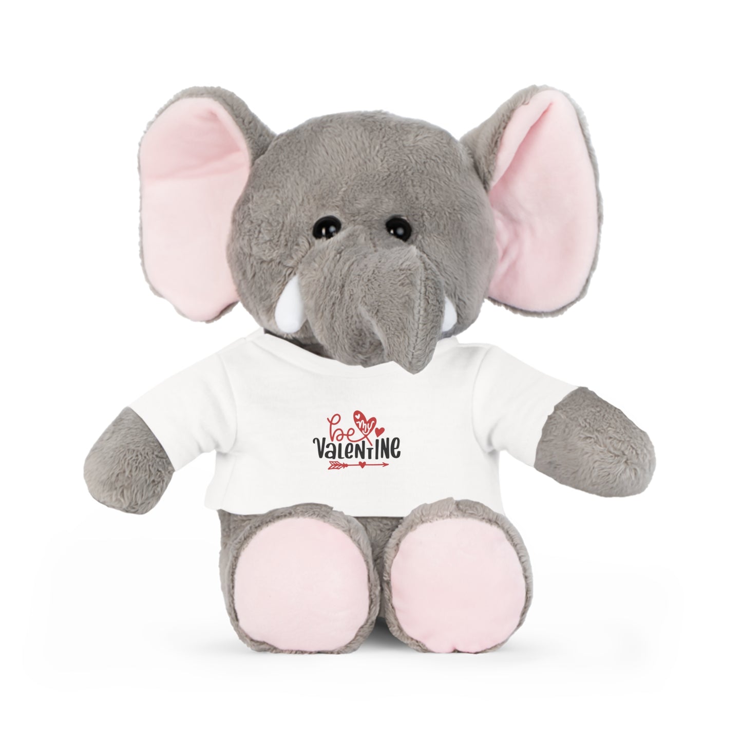 Valentine Teddy Bear Plush with “Be My Valentine” T‑Shirt