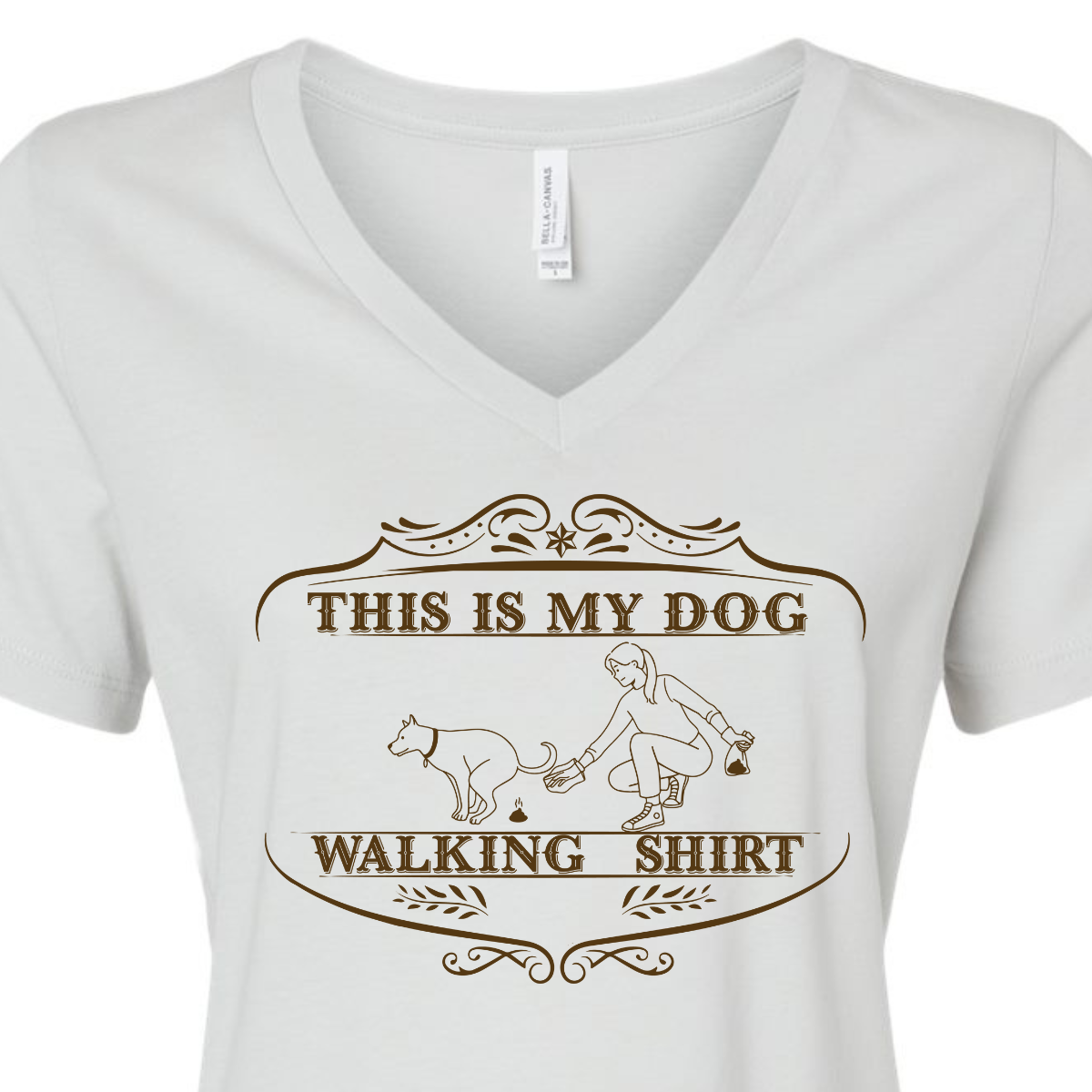 Ghost Hill Studio screen printed tees, funny gag shirt for dog lovers, this is my walking tshirt. Tees for women great Christmas gifts. unique and limited edition