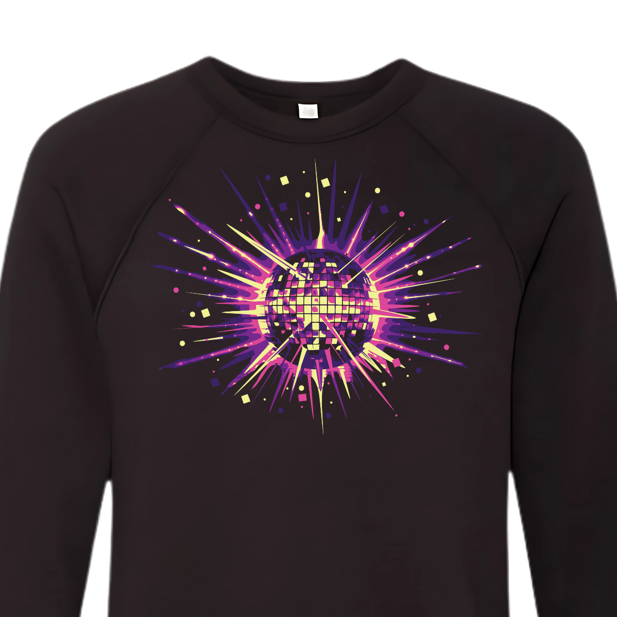 New Year Disco Ball Screen Printed Design, Custom Women and Men Apparel, Cotton Apron, Sweatshirt, Hoodie, 2025 Disco Ball Limited-Edition Design