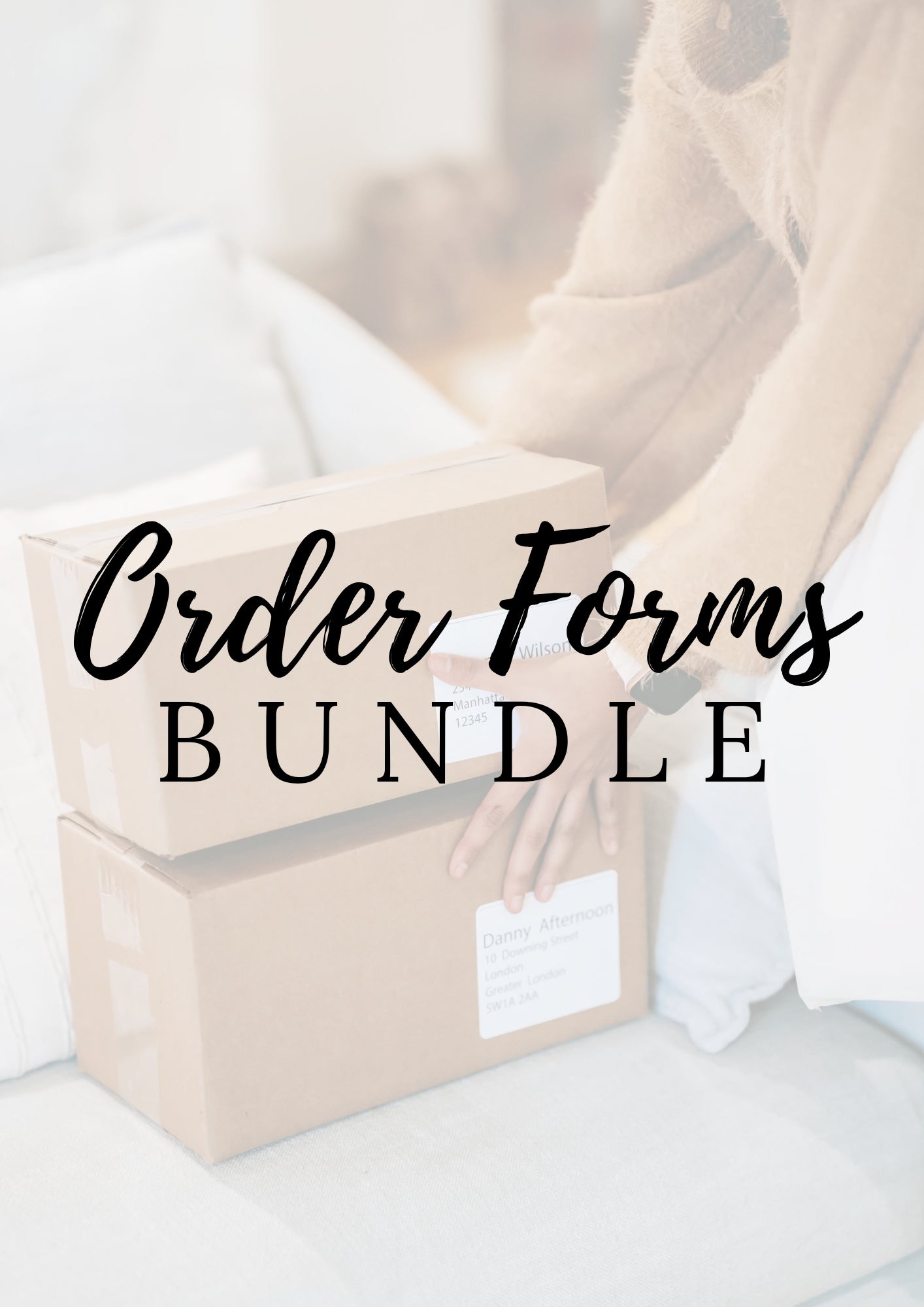 Order form bundle for businesses, sold by Ghost Hill Studio 